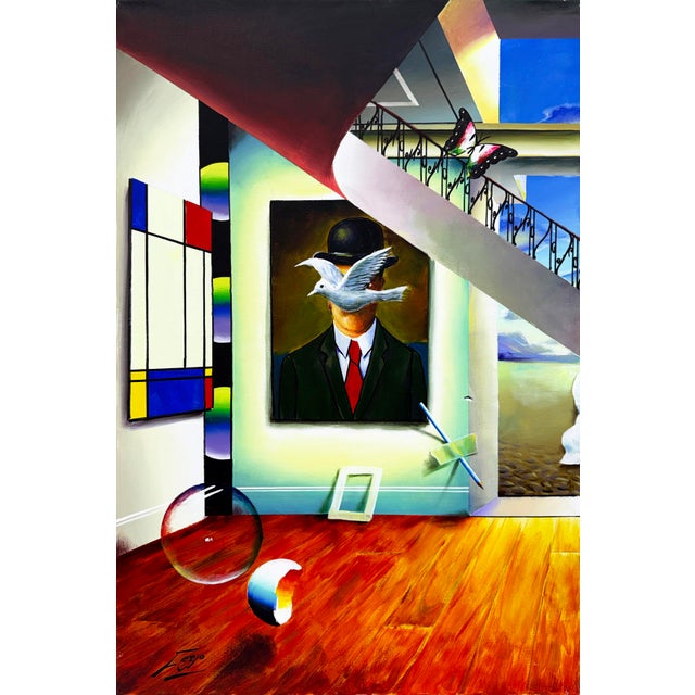 Original oil painting on canvas. Both canvases are hand signed on front by Ferjo. Total Image size: 36 x 48 inches (each...