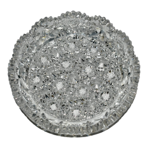 Antique American Brilliant Cut Crystal Shallow Bowl