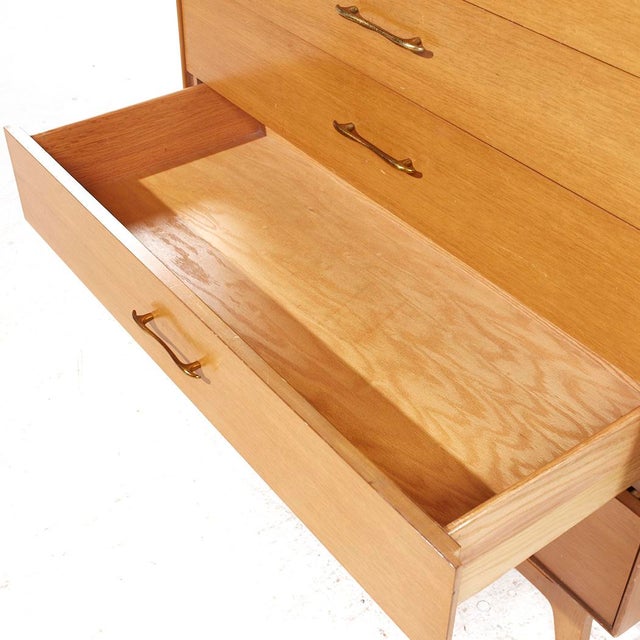 Brown Rway Mid Century Highboy Dresser For Sale - Image 8 of 9