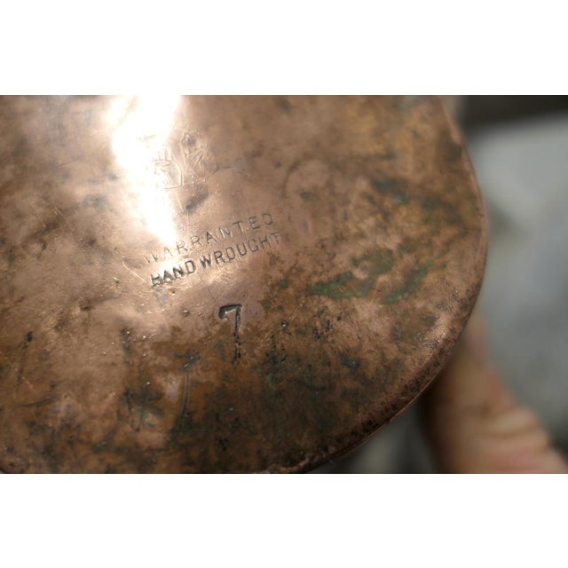 Copper Art Nouveau Brass Helmet Coal Scuttle, 1880s For Sale - Image 8 of 13
