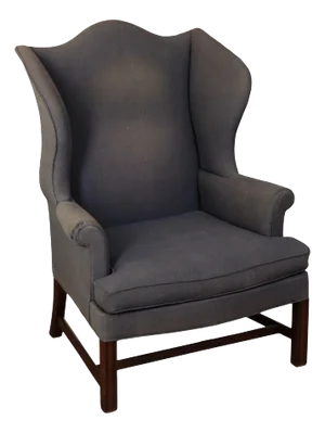 Kittinger Williamsburg Adaptation Chippendale Style Mahogany Wing Chair