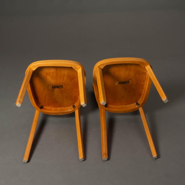 Chairs with Matching Table by Max Ernst Hafeli for Horgen-Glarus, 1920s, Set of 5 For Sale - Image 14 of 18