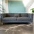 2020s Modern Grey Tufted Sofa With Acrylic Legs – For Sale - Image 5 of 10