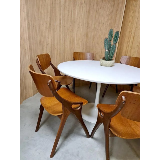 Vintage Danish Dining Chairs by Hovmand Olsen for Mogens Kold, 1960s, Set of 6 For Sale - Image 4 of 9