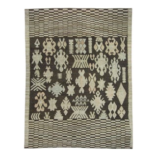 Turkish Kilim Oriental Handmade Flatweave 9'7" x 12'5" #18676 For Sale