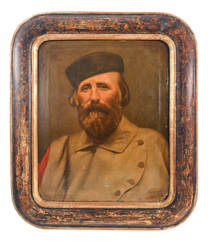 Portrait of Giuseppe Garibaldi, Late 19th Century, Oil on Canvas
