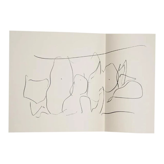 Three Poems Xiv, Robert Motherwell Lithograph on Japon With Chine Colle For Sale