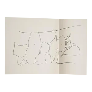 Three Poems Xiv, Robert Motherwell Lithograph on Japon With Chine Colle