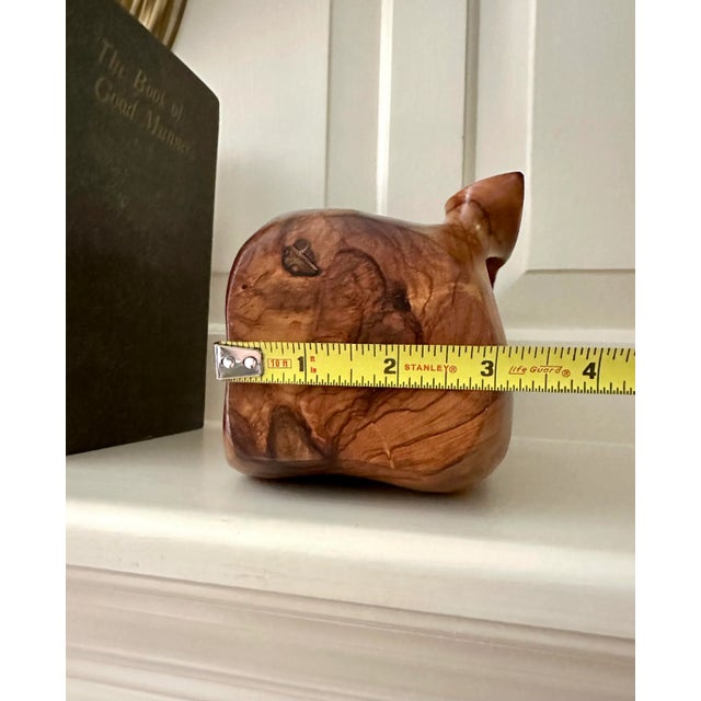 1960’s Olive Wood Carved Vase in the Style of Alexandre Noll, France For Sale - Image 12 of 13