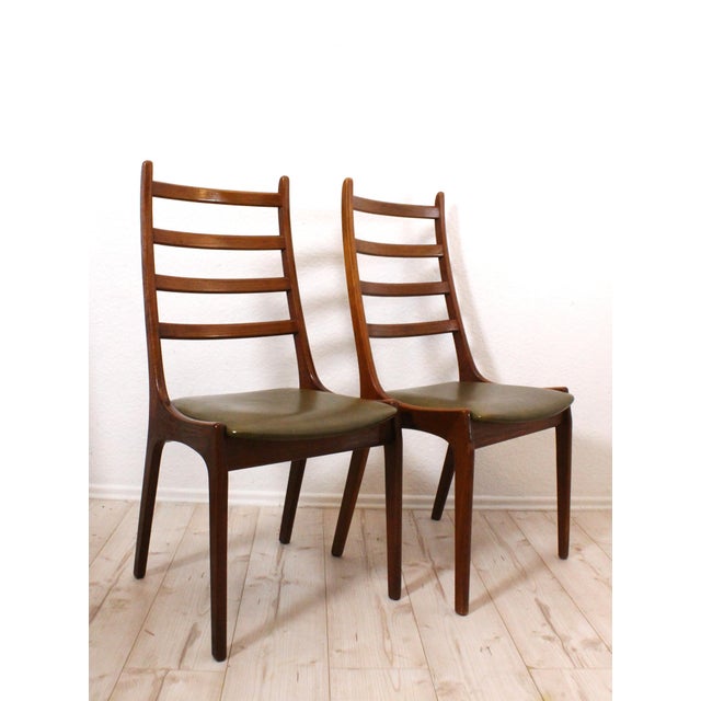 Teak Dining Chairs by Kai Kristiansen for KS Møbler, Denmark, 1960s, Set of 2 For Sale - Image 12 of 12