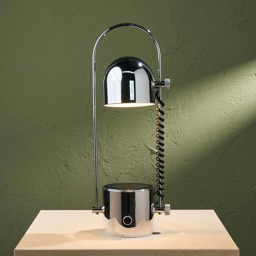 Mid-Century Modern Adjustable BA-5473 Table Lamp in Chrome by Josep Maria Magem for Madom, Spain, 1970s For Sale - Image 3 of 12