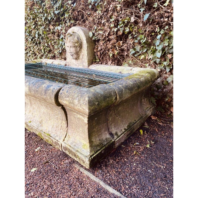 Antique Stone Fountain and Outdoor Basin, 1800s For Sale - Image 4 of 17