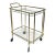 Vintage Art Deco Brass Bar Cart For Sale