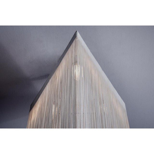 Triangular Garbo String Pendant Lamp attributed to Mariyo Yagi and Studio Simon, Italy, 1970 For Sale - Image 10 of 11