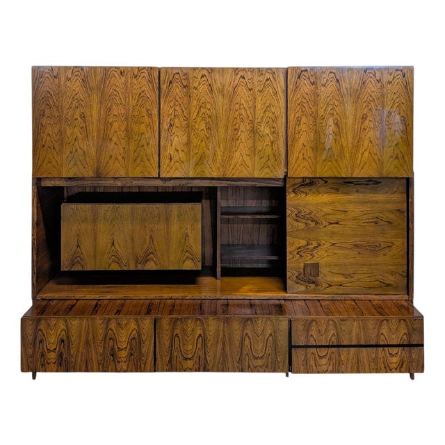 Scandinavian Modular Set in Rosewood For Sale