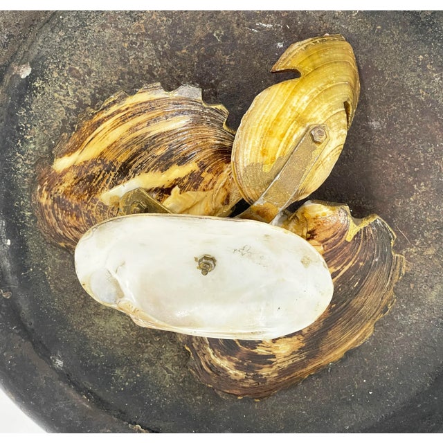 Vintage "Toledo" Shell Ashtray and Match Holder For Sale - Image 10 of 11