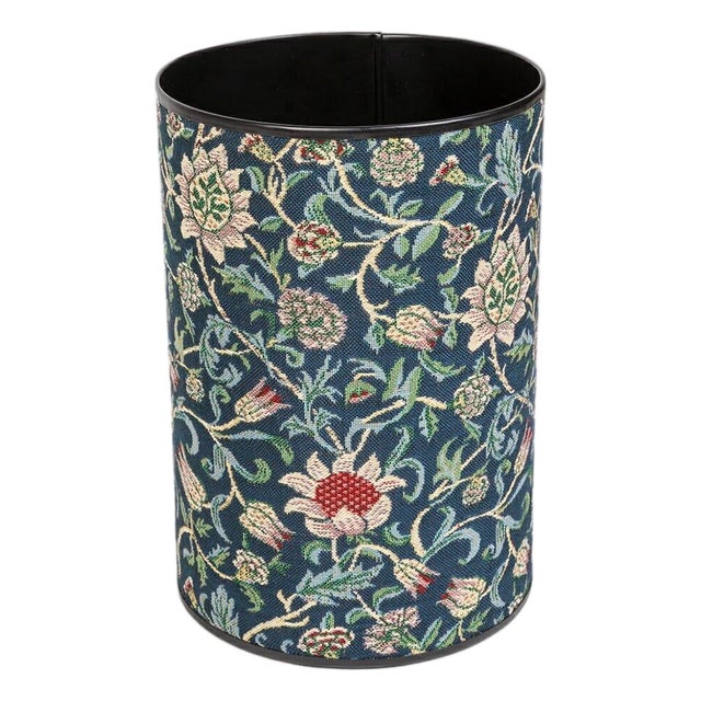 Evenlode Blue Tapestry Waste Bin For Sale