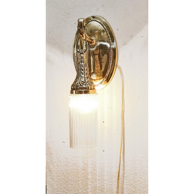 Antique Art Nouveau Wall Lamp, 1890s For Sale - Image 6 of 11