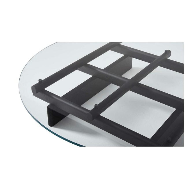 Black Sengu Coffee Table in Walnut & Glass by Patricia Urquiola For Sale - Image 8 of 18