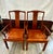 1970s Chinese Soild Rosewood Chinese Longevity Oval Dining Set 7 Piece For Sale - Image 16 of 18