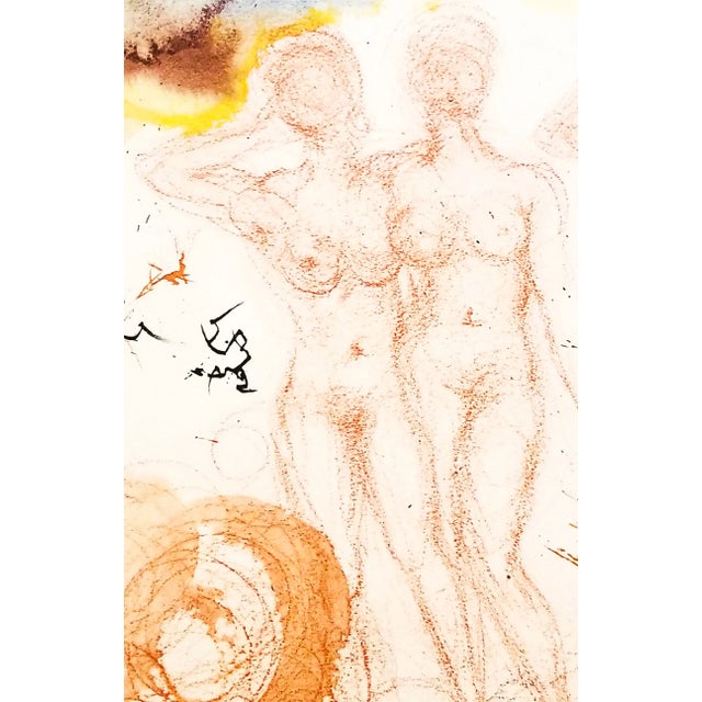 Color lithograph "Stultae et Prudentes Filiae" (Foolish and Wise Daughters, Sirach 7:26) from Salvador Dalí's monumental...