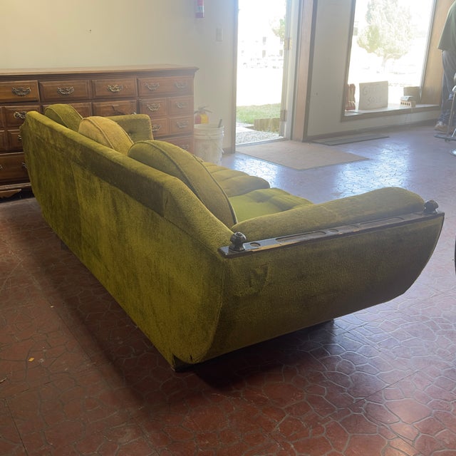 Mid-Century Modern Authentic Mid-Century Spanish Revival Three-Seater Sofa For Sale - Image 3 of 9