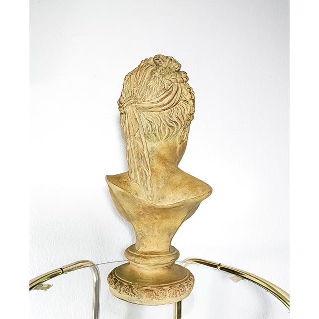 Neoclassical Greek Goddess Bust Sculpture For Sale In Phoenix - Image 6 of 9