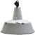 1950s Mid-Century Industrial Light Gray Enamel Pendant Lamp For Sale - Image 5 of 5