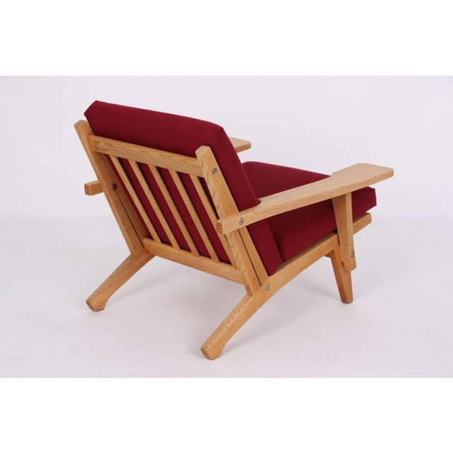 2000 - 2009 Armchair Model GE370 with Cushions by Hans J. Wegner for Getama, 1970s For Sale - Image 5 of 12