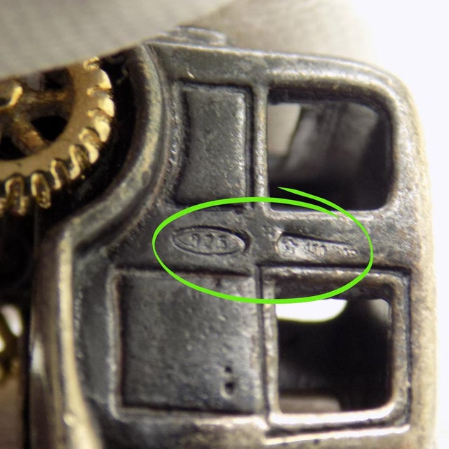 Vintage Italian Sterling Silver 925 Classic Car, 1980s For Sale - Image 10 of 14