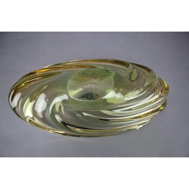Glass Andromeda Glass Bowl by Jaroslav Beránek for Skrdlovice, Czechoslovakia, 1950 For Sale - Image 7 of 8