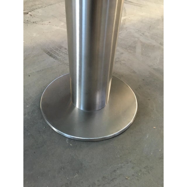 Mid-Century Modern Italian Chromed Base Dining Table, 1970s For Sale - Image 10 of 11