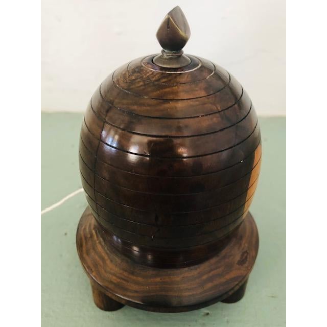Antique "Beehive" Treen String Holder - Museum /Private Collector Quality For Sale In New York - Image 6 of 10