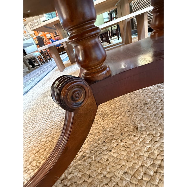 Henredon Neoclassical Mahogany Extension Dining Table For Sale - Image 9 of 18