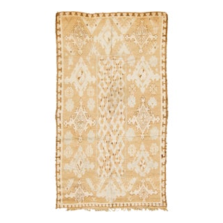 Vintage Moroccan Berber Rug With Beige Diamond Lattice by Rug & Kilim, 1950-1959 For Sale