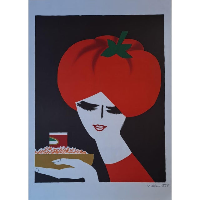 Bernard Villemot, Woman, 1981, Lithograph For Sale - Image 6 of 6