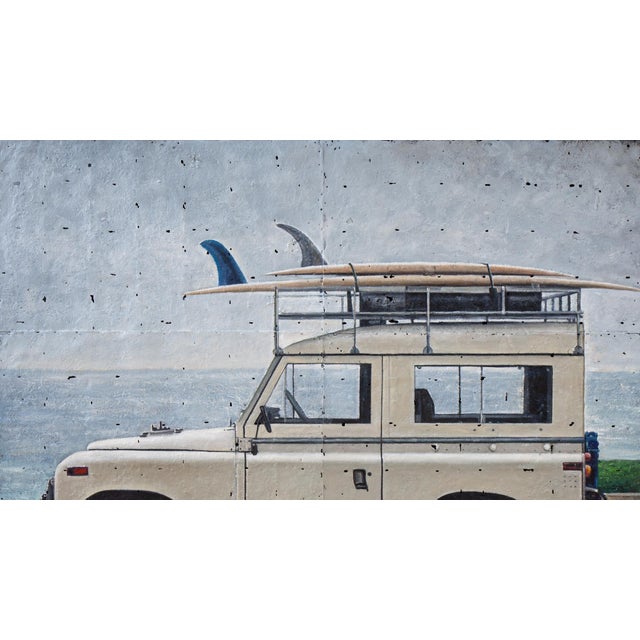 2020s Surfin’ Defender Collective Bap Vietnam Art Truck Steel Blue Beach Costal Earth For Sale - Image 5 of 11