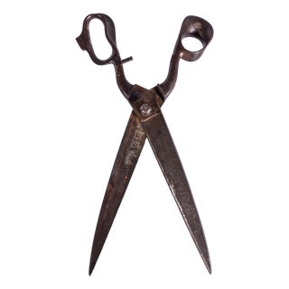 Large French Tailor's Scissors, 1920s For Sale