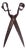 Large French Tailor's Scissors, 1920s For Sale