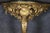 Pair of 18th Century French Rococo Louis XV Carved Gilt Wood Marble Top Consoles For Sale - Image 4 of 9