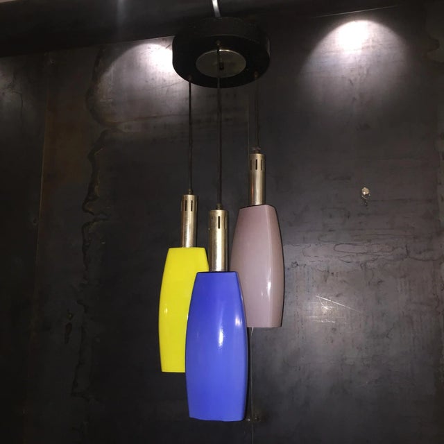 Colored Glass Pendant from Stilnovo, 1950s For Sale - Image 12 of 16