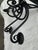 1920s Rustic Rococo Style Wrought Iron Chandlier. For Sale - Image 9 of 9