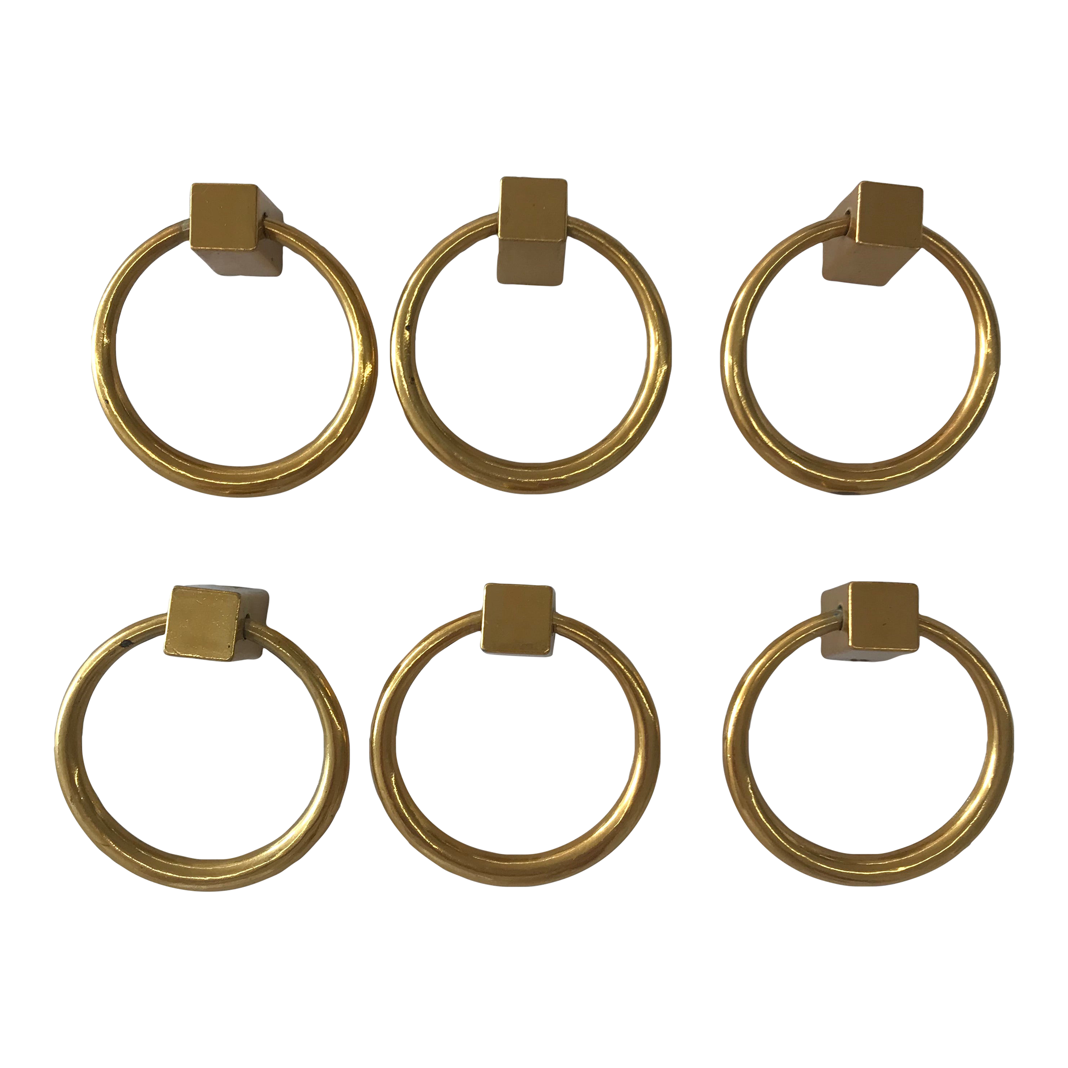 slim fit dress slacks Unlacquered Brass Maya Round Ring Pull Cabinet Knob main image 0