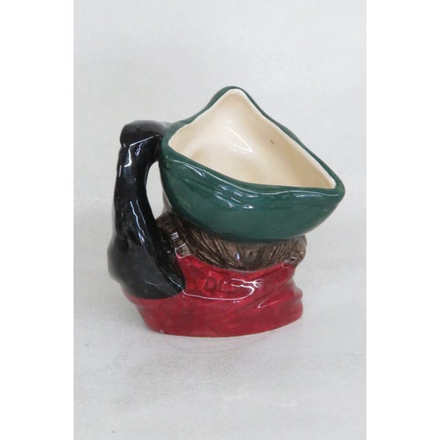 English Royal Doulton Dick Turpin D6535 English Ceramic Small Character Jug For Sale - Image 3 of 10