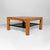 Mid-Century Modern Italian Modern Leather and Wooden Coffee Table attributed to Silvano Passi, 1970s For Sale - Image 3 of 14