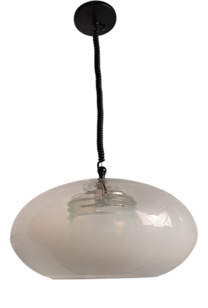 Model 2119 Chandelier with Shaded Glass by Gino Sarfatti for Arteluce, 1960s