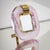 Pair of Pink Murano Glass Table Frames, Italy, Probably Mid-20th Century For Sale - Image 4 of 9