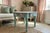 Pair of Hand-Refinished End Tables With Custom Soft Green Finish and Floral Detail For Sale - Image 10 of 10