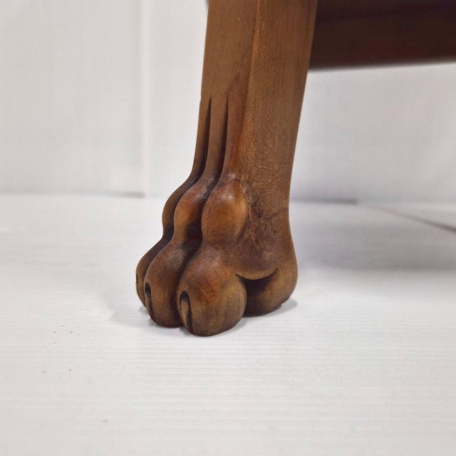 1940s Vintage Art Deco Art Nouveau Console Table with Swans and Lions Claws, 1940s For Sale - Image 5 of 18