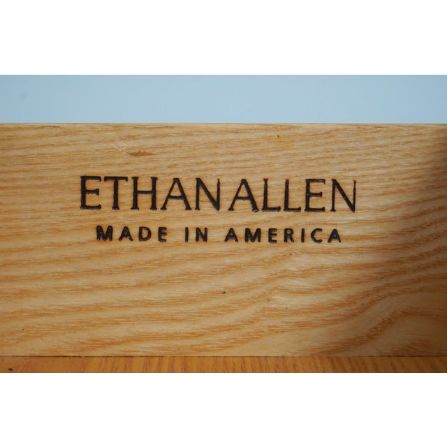 Pair of Ethan Allen Mahogany Two-Tier Nightstands For Sale - Image 17 of 18